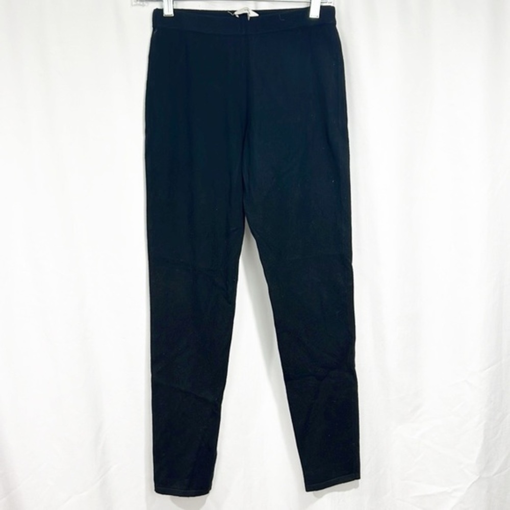 Vince. Pull On Elastic Waist Stretch Mid Rise Leggings Black Size XXS